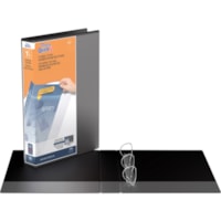 QuickFit QuickFit Angle D-ring Deluxe Legal View Binder - Legal - 8 1/2" (215.90 mm) x 14" (355.60 mm) Sheet Size - 1 1/2" (38.10 mm) Spine Width - Fastener(s): Round Ring - Recycled - Antimicrobial, Clear Overlay - 1 Each