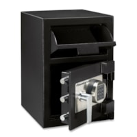 Sentry Safe DH074E Depository Safe - 26.61 L - Electronic Lock - Internal Size 10.5" (266.70 mm) Height x 13.7" (347.98 mm) Width x 11.3" (287.02 mm) Depth - Overall Size 20" (508 mm) Height x 14" (355.60 mm) Width x 15.6" (396.24 mm) Depth - Black - Steel