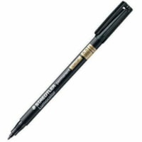 Lumocolor 319 Permanent Marker - 1 mm (0.04") Medium Marker Point - Black Ink - Polypropylene Barrel - 1 Each