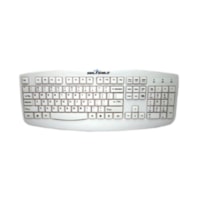 Clavier Silver Storm STWK503 - Câble Connectivité - USB Interface - Anglais, Français - Blanc Seal Shield - Câble Connectivité - USB Interface - Anglais, Français - Membrane Pavé Numérique - Blanc