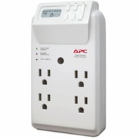 APC by Schneider Electric SurgeArrest Essential P4GC 4-Outlets Surge Suppressor - 1080 J - 120 V Input - 120 V AC Output - 72 kA