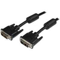 StarTech.com 15 ft DVI-D Single Link Cable - M/M - Provide a high-speed, crystal-clear connection to your DVI digital devices - DVI-D Single Link Cable - DVI-D Cable - 15 feet Male to Male DVI-D Cable - 15ft DVI-D Single Link Digital Video Monitor Cable M/M Black 1920x1200