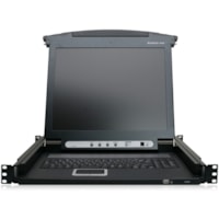 IOGEAR GCL1800 Rackmount LCD - 1 Computer(s) - 17" (431.80 mm) LCD - SXGA - 1280 x 1024 - 2 x PS/2 Port - 3 x USB - Daisy Chain - TouchPad 