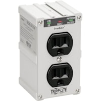 Tripp Lite by Eaton Isobar ISOBLOK2-0 2-Outlets Surge Suppressor/Protector - NEMA 5-15R - 1.80 kVA - 1410 J - 120 V AC Input - 0" (0 mm)