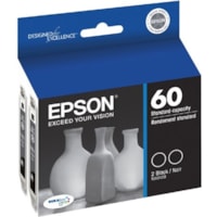 Epson DURABrite T060120-D2 Original Inkjet Ink Cartridge - Black - 2 / Pack - Inkjet - 2 / Pack