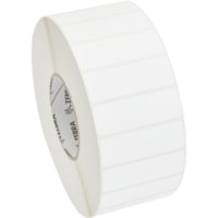 Zebra Label Polypropylene 3 x 1in Thermal Transfer Zebra PolyPro 3000T 3 in core - 3" Width x 1" Length - Permanent Adhesive - Thermal Transfer - Matte - White - Polypropylene, Acrylic - 4610 / Roll - Scratch Resistant, Smear Resistant, Durable, Perforated - 4 / Roll