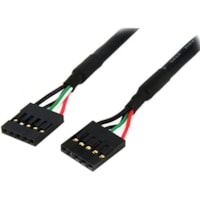 StarTech.com 18in Internal USB IDC Motherboard Header Cable - Connect a front panel USB hub or card reader directly to a motherboard header connector