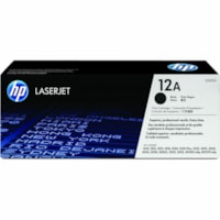 Cartouche toner 12A (Q2612A) D'origine Standard Rendement Laser - Packet unique - Noir - 1 chaque HP - Laser - Rendement Standard - 1 Unité