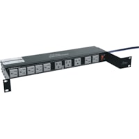 Middle Atlantic Multi-Mount PDU Series - 15 Amp Switch/Combo Breaker, 20 Outlet Power Distribution Unit - NEMA 5-15P - 20 x AC Power - 9 ft (2.74 m) Cord - 15 A Current - 120 V AC Voltage - Rack-mountable - Black Powder Coat