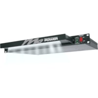 Middle Atlantic PDLT Series Rack Mounted Power/Lighting - 8 Outlet, 15 Amp - NEMA 5-15P - 8 x NEMA 5-15R - 120 V AC - Rack-mountable