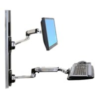 Ergotron 45-247-026 Wall Mount for Flat Panel Display - Aluminum - 24" (609.60 mm) Screen Support - 20 lb (9071.85 g) Load Capacity - VESA Mount Compatible