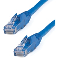 StarTech.com 5ft CAT6 Ethernet Cable - Blue Snagless Gigabit - 100W PoE UTP 650MHz Category 6 Patch Cord UL Certified Wiring/TIA - 5ft Blue CAT6 Ethernet cable delivers Multi Gigabit 1/2.5/5Gbps & 10Gbps up to 160ft - 650MHz - Fluke tested to ANSI/TIA-568-2.D Category 6 - 24 AWG stranded 100% copper