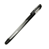 Zebra Duogel Stick Rollerball Stick Pen - Medium Pen Point - Black Ink - Rubber Barrel