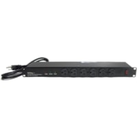 StarTech.com PDU RKPW161915 - NEMA 5-15P - 16 x NEMA 5-15R - 120 V AC - 1,80 kW - 1U - Horizontal - Montable en rack