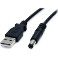 Câble d'alimentation standard USB2TYPEM - 3 pi (0,91 m) StarTech.com - 5 V DC - Noir - longueur de cordon 3 pi (0,91 m) - USB / Connecteur Enfichable - 1 chaque