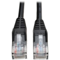 Tripp Lite series N001-015-BK Cat5e UTP Patch Cable - 15 ft (4.57 m) Category 5e Network Cable - First End: 1 x RJ-45 Network - Male - Second End: 1 x RJ-45 Network - Male - Patch Cable - Black