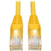 Tripp Lite by Eaton N001-025-YW Cat5e UTP Patch Cable - 25 ft (7.62 m) Category 5e Network Cable - First End: 1 x RJ-45 Network - Male - Second End: 1 x RJ-45 Network - Male - Patch Cable - Yellow