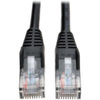 Tripp Lite by Eaton N001-030-BK Cat5e UTP Patch Cable - 30 ft (9.14 m) Category 5e Network Cable - First End: 1 x RJ-45 Network - Male - Second End: 1 x RJ-45 Network - Male - Patch Cable - Black