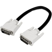 Câble vidéo DVIDDMM1 1 pi (0,30 m) DVI - 1 chaque StarTech.com - 1 pi (0,30 m) DVI Câble vidéo pour Moniteur, Projecteur, Ordinateur de bureau, Ordinateur Portable, Appareil vidéo - 9,9 Gbit/s - Supports up to 2560 x 1600 - CMG - 28 AWG - Noir - 1 chaque