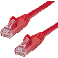 StarTech.com 3ft CAT6 Ethernet Cable - Red Snagless Gigabit - 100W PoE UTP 650MHz Category 6 Patch Cord UL Certified Wiring/TIA - 3ft Red CAT6 Ethernet cable delivers Multi Gigabit 1/2.5/5Gbps & 10Gbps up to 160ft - 650MHz - Fluke tested to ANSI/TIA-568-2.D Category 6 - 24 AWG stranded 100% copper U