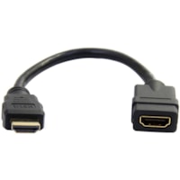 Câble audiovisuel HDMIEXTAA6IN 6 po (152,40 mm) HDMI - 1 chaque StarTech.com - 6 po (152,40 mm) HDMI Câble audiovisuel pour PC, Lecteur Blu-ray, Récepteur A/V, Périphérique audio/vidéo, Moniteur, Ordinateur, Carte Vidéo, Ordinateur Portable, Ordinateur 