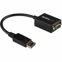 StarTech.com DisplayPort to VGA Adapter, Active DP to VGA Converter, 1080p Video DP to VGA Monitor Adapter Dongle, DisplayPort Certified - Active DisplayPort to VGA adapter connects VGA monitor 2048x1280/1920x1200/1080p 60Hz DP 1.2 HBR2 EDID/DDC - DisplayPort Certified - DP to VGA adapter/video conv