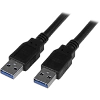 Câble de transfert de données SuperSpeed USB3SAA6BK 6 pi (1,83 m) USB - 1 chaque StarTech.com - 6 pi (1,83 m) USB Câble de transfert de données pour PC, Concentrateur, Ordinateur de bureau, Serveur, Concentrateur USB - 5 Gbit/s - Blindé - 28 AWG - Noir - 1 chaque