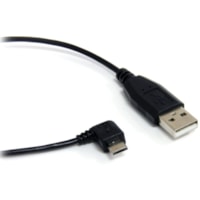 StarTech.com 1 ft Micro USB Cable - A to Right Angle Micro B - Charge and sync Micro USB devices, even in tight spaces - 1ft usb to micro cable - 1ft usb to micro b - 1ft micro usb cable -1ft right angle usb cable