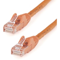 StarTech.com 75ft CAT6 Ethernet Cable - Orange Snagless Gigabit - 100W PoE UTP 650MHz Category 6 Patch Cord UL Certified Wiring/TIA - 75ft Orange CAT6 Ethernet cable delivers Multi Gigabit 1/2.5/5Gbps & 10Gbps up to 160ft - 650MHz - Fluke tested to ANSI/TIA-568-2.D Category 6 - 24 AWG stranded 100% 