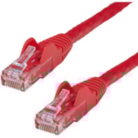 StarTech.com 75ft CAT6 Ethernet Cable - Red Snagless Gigabit - 100W PoE UTP 650MHz Category 6 Patch Cord UL Certified Wiring/TIA - 75ft Red CAT6 Ethernet cable delivers Multi Gigabit 1/2.5/5Gbps & 10Gbps up to 160ft - 650MHz - Fluke tested to ANSI/TIA-568-2.D Category 6 - 24 AWG stranded 100% copper