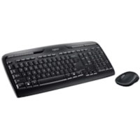 Logitech MK320 Wireless Desktop Combo with Media Shortcuts (French Layout) - USB Wireless RF Keyboard - French - USB Wireless RF Mouse - AA, AAA - Compatible with PC - 1