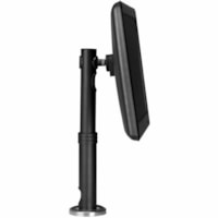 Atdec POS height adjustable desk mount - Loads up to 40lb - VESA 75x75, 100x100 - Upgradeable - Optional 355, 270, 180, 90 or 0° pole rotation - Quick display release, tilt, pan, landscape/portrait - Advanced cable management - Desk fixing & all mounting hardware included