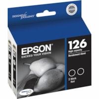 Epson DURABrite 126 Original Ink Cartridge - Inkjet - 370 Pages - Black - 2 / Pack