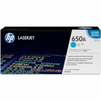 HP 650A (CE271A) Original Laser Toner Cartridge - Single Pack - Cyan - 1 Each - 15000 Pages