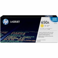 HP 650A (CE272A) Original Laser Toner Cartridge - Single Pack - Yellow - 1 Each - 15000 Pages