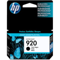 HP 920 Original Inkjet Ink Cartridge - Black - 1 / Pack - 420 Pages