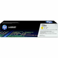 HP 126A (CE312A) Original Standard Yield Laser Toner Cartridge - Single Pack - Yellow - 1 Each - 1000 Pages