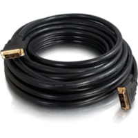 C2G pro 41231 DVI Cable - 10 ft DVI Video Cable - First End: 1 x 24-pin DVI-D (Single-Link) Digital Video - Male - Second End: 1 x 24-pin DVI-D (Single-Link) Digital Video - Male - Shielding - Gold Plated Connector - Black