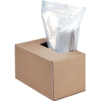 Fellowes Fortishred/High Security Shredder Waste Bags - 50 gal (189270.59 mL) - 50" (1270 mm) Height x 42" (1066.80 mm) Width x 42.50" (1079.50 mm) Depth - 50/Carton - Plastic - Clear