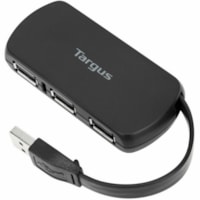 Targus ACH114US 4-Port USB Hub - USB Type A - 4 USB Port(s) - 4 USB 2.0 Port(s) - PC, Mac