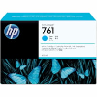 HP 761 (CM994A) Original Inkjet Ink Cartridge - Single Pack - Cyan - 1 Each - Inkjet - 1 / Each