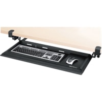 Designer Suites(tm) DeskReady(tm) Keyboard Drawer - 3.1" (79.50 mm) Height x 28.6" (727.20 mm) Width x 14" (355.60 mm) Depth - Black - Steel - 1