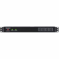 CyberPower Rackbar Surge Suppressor RM 1U RKBS15S4F8R 15A 12-Outlet - 12 x NEMA 5-15R - 3600 J - 120 V AC Input - 120 V AC Output - 15 ft (4.57 m)