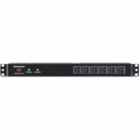 CyberPower Rackbar Surge Suppressor RM 1U RKBS15S6F12R 15A 18-Outlet - 18 x NEMA 5-15R - 3600 J - 120 V AC Input - 120 V AC Output - 15 ft