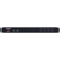 CyberPower Rackbar Surge Suppressor RM 1U RKBS20S4F8R 20A 12-Outlet - 12 x NEMA 5-20R - 1800 J - 120 V AC Input - 120 V AC Output - 15 ft