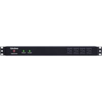 CyberPower Rackbar Surge Suppressor RM 1U RKBS20ST4F8R 20A 12-Outlet - 12 x NEMA 5-20R - 1800 J - 120 V AC Input - 120 V AC Output - 15 ft (4.57 m)