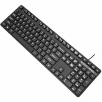 Targus USB Wired Keyboard - Cable Connectivity - USB Interface - 108 Key - QWERTY Layout - PC, Mac - Black