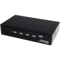 Diviseur de signal - Acier - Noir StarTech.com - 1920 x 1200 - 49,87 pi (15200 mm) Distance maximale de fonctionnement - Entrée ligne audio - Sortie ligne audio - 1 x Entrée HDMI - 4 x Sortie HDMI - Acier - Noir