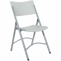 WorkSmart Resin Chair - x 18.5" (469.90 mm) x 21.9" (556.26 mm) x 33.2" (843.28 mm) - Finish: Gray - Lightweight, Durable - For Commercial, Indoor/Outdoor