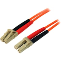 StarTech.com 1m Fiber Optic Cable - Multimode Duplex 50/125 - LSZH Fiber Jumper Cord - LC/LC - Connect fiber network devices for high-speed transfers with LSZH rated cable - 1m LC Fiber Optic Cable - 1 m LC to LC Fiber Patch Cable - 1 meter LC Fiber Cable - Multimode Duplex 50/125 - LSZH - LC/LC - O